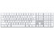 Teclado Apple Magic Keyboard, Inalámbrico, Bluetooth, Ingles, Teclado Numérico, Color Blanco.
