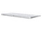 Teclado Apple Magic Keyboard, Bluetooth, Color Blanco.