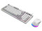 Kit Teclado y Mouse Balam Rush Squad Conquest KG515, USB, Iluminación RGB, Teclado Español, Mouse Óptico. Color Blanco.