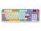 Teclado Inalámbrico Gamer Balam Rush Warstrike Frost KG500FI, Retroiluminación RGB, 26 Teclas Anti-ghosting, Receptor USB, Bluetooth 5.4. Color Blanco. (Versión en Español).