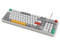 Teclado Gamer Balam Rush Warstrike Frost KG500F RGB, Membrana, USB. Color Blanco. (Versión en Español).