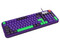 Teclado Gamer Balam Rush Warstrike Eva KG500E RGB, Membrana, USB. Color Morado. (Versión en Español).