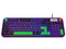 Teclado Gamer Balam Rush Warstrike Eva KG500E RGB, Membrana, USB. Color Morado. (Versión en Español).