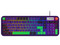 Teclado Gamer Balam Rush Warstrike Eva KG500E RGB, Membrana, USB. Color Morado. (Versión en Español).
