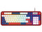 Teclado Gamer Balam Rush Warstrike Gunda KG500G RGB, Membrana, USB. Color Rojo. (Versión en Español).