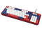 Teclado Gamer Balam Rush Warstrike Gunda KG500G RGB, Membrana, USB. Color Rojo. (Versión en Español).
