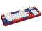 Teclado Gamer Balam Rush Warstrike Gunda KG500G RGB, Membrana, USB. Color Rojo. (Versión en Español).