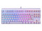 Teclado Mecánico Gamer Batauro TKL Aurbac, Iluminación RGB, USB, Español, Switch Red. Color Blanco.
