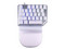 Teclado Mecánico Gamer Batauro Nelore NRL-100-PBL, de Una Mano, con Reposa Muñecas, Retroiluminado. Color Blanco.
