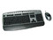 Teclado y Mouse Óptico Benq P030 Multimedia, Español, PS/2. Color Plateado con Negro