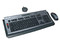 Paquete BenQ x730 de Teclado y Mouse Óptico Inalámbricos, Color Negro con Plateado.