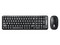 Kit de teclado y Mouse BRobotix, Inalámbrico, Color Negro.