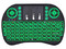 Mini Teclado inalámbrico BRobotix 963814, Iluminación RGB, Receptor USB. Color Negro.