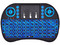 Mini Teclado inalámbrico BRobotix 963814, Iluminación RGB, Receptor USB. Color Negro.