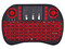 Mini Teclado inalámbrico BRobotix 963814, Iluminación RGB, Receptor USB. Color Negro.