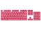 Set de Keycaps Corsair CH-9911070-NA Doble Shot, 104 Teclas. Color Rosa.