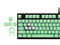 Kit de Teclas Corsair PBT DOUBLE-SHOT PRO, Color Verde Menta. 