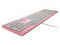 Teclado Gamer Cougar VANTAR AX PINK Iluminación RGB, USB, Color Rosa. (Versión en Inglés).