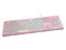 Teclado Gamer Cougar VANTAR AX PINK Iluminación RGB, USB, Color Rosa. (Versión en Inglés).