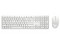 Kit de Teclado y Mouse Inalámbrico DELL Pro KM5221W, Receptor USB, Color Blanco.