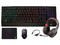 Kit Gamer Eagle Warrior Rhino, con Teclado, Mouse, Mousepad, Audífonos y Divisor de audio 3.5mm.