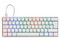 Teclado Mecánico Game Factor KBG560-WH, Iluminación RGB, Switch Red, USB, Color Blanco.