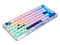 Teclado Game Factor KBG800, Inalámbrico, RGB, Bluetooth. Color Blanco.