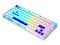 Teclado Game Factor KBG800, Inalámbrico, RGB, Bluetooth. Color Blanco.