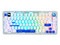Teclado Game Factor KBG800, Inalámbrico, RGB, Bluetooth. Color Blanco.