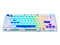 Teclado Game Factor KBG800, Inalámbrico, RGB, Bluetooth. Color Blanco.