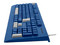 Teclado Slim Getttech USB Con Reposamanos, En Español. Color Azul