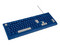 Teclado Slim Getttech USB Con Reposamanos, En Español. Color Azul