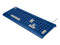 Teclado Slim Getttech USB Con Reposamanos, En Español. Color Azul