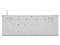 Teclado Getttech GGK-ESMWR-02-WH, USB, Color Blanco.