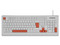 Teclado Getttech GGK-ESMWR-02-WH, USB, Color Blanco.