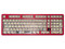 Teclado Mecánico Inalámbrico HotBell Firestrike Pro RGB, Bluetooth, Receptor USB, USB. Color Rojo y Negro. (Versión en Inglés).