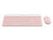 Combo Teclado y Mouse Slim MK470 Logitech Inalámbricos, Color Rosa.