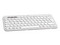 Teclado Inalámbrico Logitech Pebble Keys 2 K380s, Bluetooth, Easy-Switch, Color Blanco.
