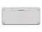Teclado Inalámbrico Logitech Pebble Keys 2 K380s, Bluetooth, Easy-Switch, Color Blanco.