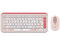 Kit de Teclado y Mouse Logitech POP Icon Combo, Inalámbrico. Color Rosa