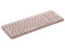 Teclado inalámbrico Logitech K250, Bluetooth, (Versión en Español). Color Rosa.