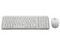 Kit de Teclado y Mouse Logitech MK250 Compact, Bluetooth, Color Blanco.