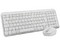 Kit de Teclado y Mouse Logitech MK250 Compact, Bluetooth, Color Blanco.
