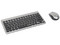 Kit de Teclado y Ratón Manhattan MWK4095 Inalámbrico RF 2.4GHz, Teclado Membrana de 79 Teclas, Ratón Óptico 1200dpi con 3 Botones, USB Tipo A, Color Negro y Plata.