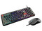 Kit de Teclado y Mouse Optico Gamer MSI Forge GK110, 12800 dpi, Iluminación RGB, USB, Versión en Ingles, Color Negro.