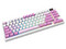 Teclado MSI Forge GK600 TKL Wireless Violet RGB, 2.4G Inalámbrico, Bluetooth, USB 2.0, Switches Mecánicos Lineales.