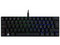 Teclado gamer mecánico 60% MUNFROST Dark Moon, ARGB, switch Gateron Blue, USB tipo C. Color Negro.