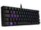 Teclado gamer mecánico 60% MUNFROST Dark Moon, ARGB, switch Gateron Blue, USB tipo C. Color Negro.