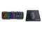 Kit Gamer Nextep Teclado RGB de Membrana Con Soporte Para Celular, Mouse RGB y Mouse Pad de 230 x 200 mm, Color Negro