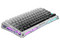 Teclado Gamer Mecánico GravaStar Mercury K1, Retroiluminado RGB, Bluetooth, Receptor USB, USB Tipo C. Color Blanco. (Versión en Ingles).